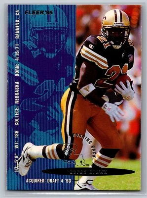1995 Fleer  Football #261 Derek Brown  New Orleans Saints - Image 1 of 2