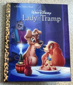 PIN LADY & THE TRAMP LITTLE GOLDEN BOOK 3" JUMBO FANTASY TONY'S RESTAURANT - Picture 1 of 2