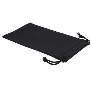 Bolsa de gafas Estuche de microfibra Bolsa de microfibra con cordón VC Negro - Imagen 1 de 11