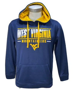 Colosseum Herren Gr. M Blau Gelb West Virginia Mountaineers Hoodie Pullover U8 - Bild 1 von 8