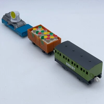 Thomas Trackmaster 车站维修车套装 工作单元 Coach 批量 可拆卸货物 — 第 1/4 张图片
