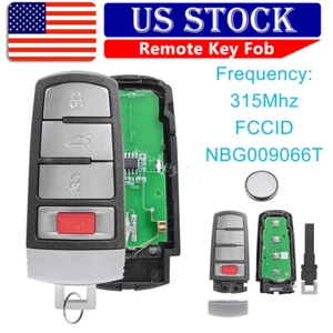 For 2009 2010 2011 2012 2013 2014 2015 Volkswagen CC Smart Prox Remote Key Fob - Picture 1 of 8