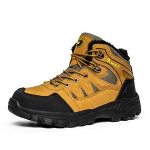 Herren Schnür Wanderschuhe Rutschfest Damen Warmhalten Hoch Outdoor Wanderschuhe - Bild 1 von 22