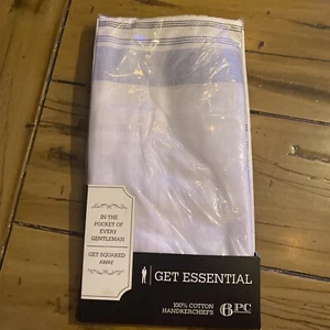Get Essentials mens 6 Piece Set handkerchiefs, White, One Size US - Picture 1 of 2