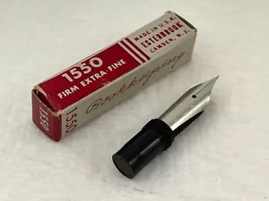 Pennino Vintage Nuovo Esterbrook Duracrome Renew Point ~ 1550 Solido Extra Fine - Foto 1 di 2