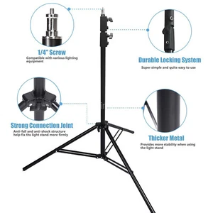 2.5M Light Stand Heavy Duty Tripod stand for Photography Camera - Picture 1 of 5