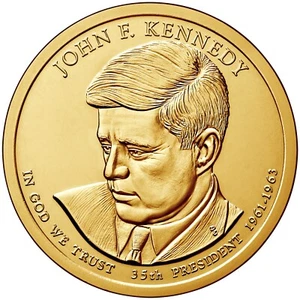 2015 P John F. Kennedy Präsidentendollar aus neuwertiger Rolle - Bild 1 von 5