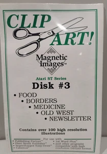 Clip Art! Disk #3 ; Atari ST Disk mit Handbuch, NOS - Bild 1 von 2