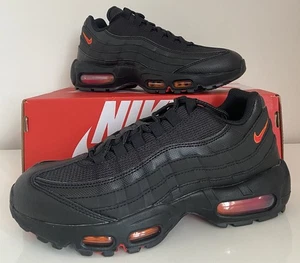 Nike Air Max 95 Size 6.5 UK, 40.5 EUR Trainers ‘Black Fiery Orange FZ4626 002 TN - Picture 1 of 22
