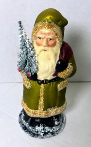 IRIDISCENTE VERDE CUENTAS INO SCHALLER 7" PADRE NAVIDAD / SANTA / ST NICK - Imagen 1 de 9