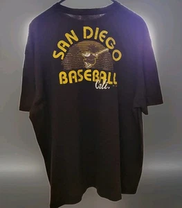 San Diego Padres Baseball T-Shirt Braun XXXL Vintage USA MLB Fanatics - Bild 1 von 5