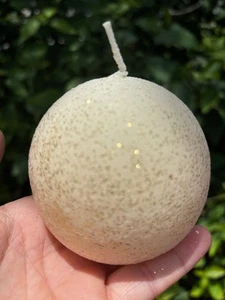 Juego de 12 Velas Bola Brillo Dorado Terciopelo Marfil - 3" Decoración Boda, Dinamarca - Imagen 1 de 8