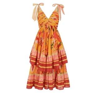 jessake oasis dress nwt xxs orange - Picture 1 of 5
