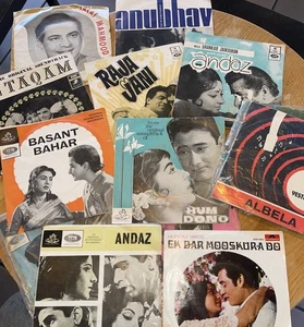 EP 19 Record Lot India Bollywood Hindi Film 45 RPM Rare 1970s Vinyl Indian - Picture 1 of 21