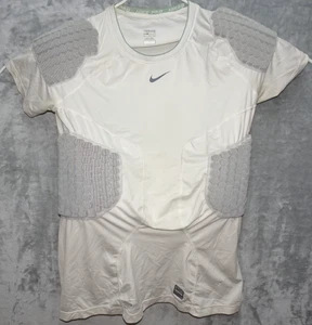 Camisa de compresión Nike Pro Combat Hyperstrong para hombre XL blanca armadura corporal fútbol - Imagen 1 de 12