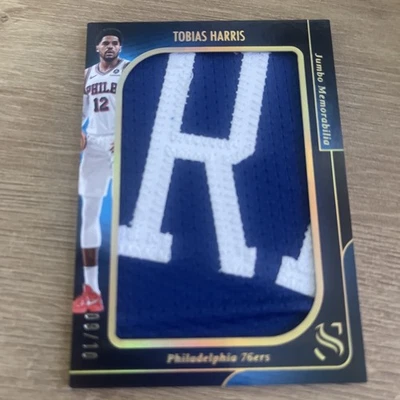Silhouette Baloncesto Tobias Harris Juego 2025 Material Usado/10 Parche Jumbo Dorado Foto 1 de 2