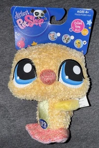 New Littlest Pet Shop Chick Duck Yellow Bird 2009 Plush Bird Animal Toy TT1 - Picture 1 of 3