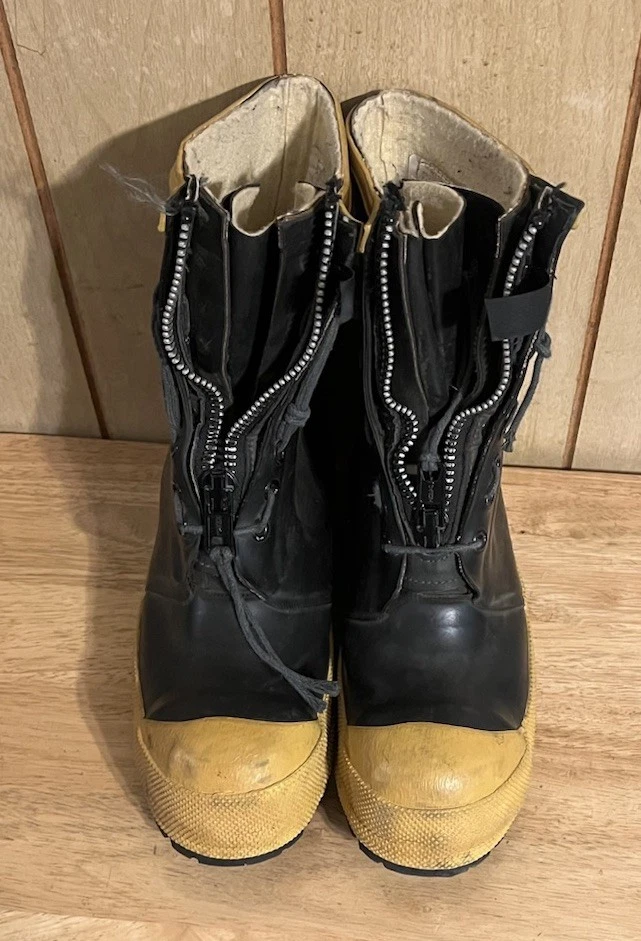 vintage RANGER boot Firemaster insulated steeltoe firefighter zipper 8 boot USA - Image 1 of 4