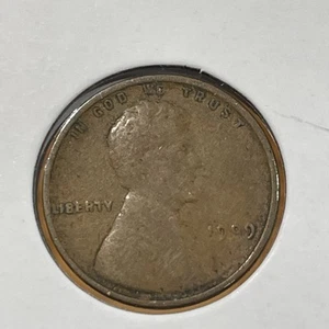 1909 1C Lincoln Cent BN F3804 - Picture 1 of 2