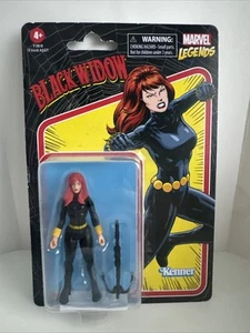 Marvel Legends Retro 3.75" Black Widow Action Figure Hasbro Kenner Avengers New - Picture 1 of 2