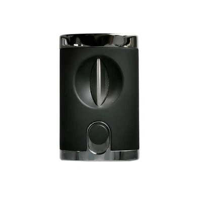 WinJet Zigarrenschneider (Kerb / V-Cutter) Chrom Schwarz / Anthrazit / Cutter - Bild 1 von 2