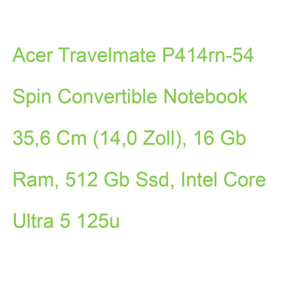 Acer TravelMate TM P414RN- - 14'' Notebook (NX.B7WEG.001)