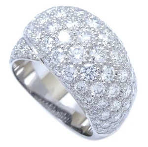 CARTIER Colisee Pavé Diamond 18K White Gold ring Size 57 /293264 - Imagen 1 de 9