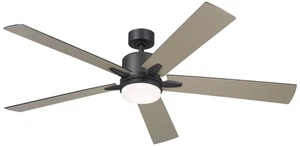 60" Kichler Lucian Elite XL Satin Black LED Fan with Wall Control - Picture 1 of 1