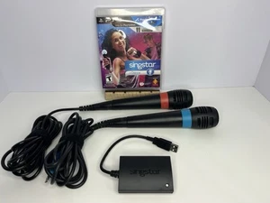 PS3 Singstar Spiel mit Mikrofonen und Adapter - Bild 1 von 6
