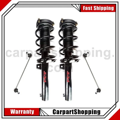 4 Sway Bar Link 完整支柱线圈弹簧前适用于 2010 年大众高尔夫 — 第 1/4 张图片