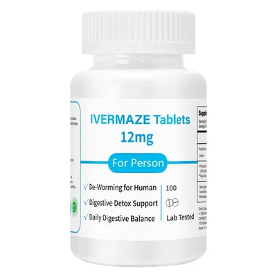 Sanare Lab IVERMK 12 mg 100 Tablets 1 - 3PACK - Image 1 of 4