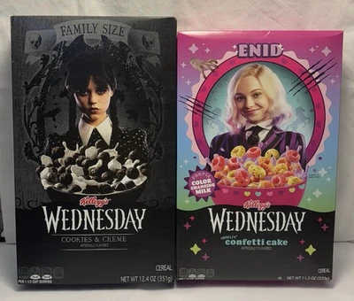 凯洛格星期三和伊尼德限量版早餐谷物 2025 全新/未开封 — 第 1/4 张图片