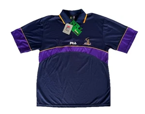 Melbourne Storm NRL Rugby League Mens FILA Polo Shirt Size XL Vintage With Tags - Bild 1 von 9