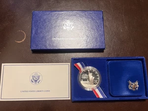 1986 S US MINT LIBERTY PROOF 90% SILVER DOLLAR COIN. OGP, COA US Mint - Picture 1 of 3