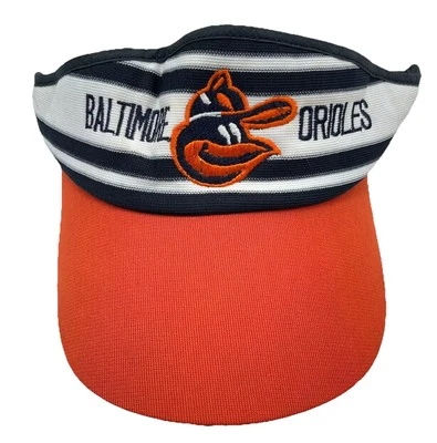 Vintage Baltimore Orioles Hat Cap Sun Visor Strap Back Lucky Stripe 90s MLB - Image 1 of 4