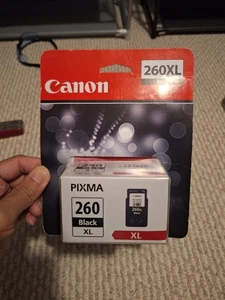 GENUINE Canon PG-260 XL Black Ink Cartridge Brand New - Picture 1 of 2