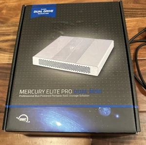 OWC 8 TB Mercury Elite Pro Dual Mini 2.5" RAID USBC Dual Mini hard drive storage - Photo 1/9