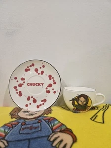 Chucky Porzellan Teetasse und Untertasse Set 6,7 Unzen NEU - Bild 1 von 3