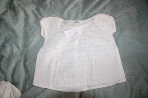 ORIGINAL NORO Top Marjolaine blanc cassé  coton 8 ans neuf - Imagen 1 de 1