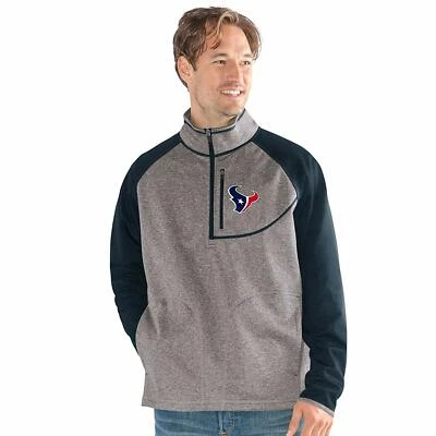  Pullover G-III Sports NFL Houston Texans Mountain Trail media cremallera talla XXL gris Foto 1 de 4