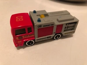 Vintage 08 Emergency Unit Fire Dept. Truck Plastic - Picture 1 of 2