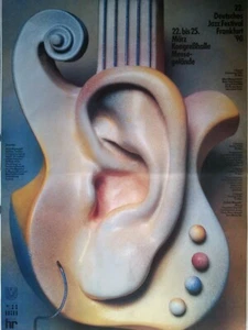 JAZZ  FESTIVAL  FRANKFURT  1990 - KIESER - orig. Concert Poster - DIN A0 xx - Picture 1 of 1