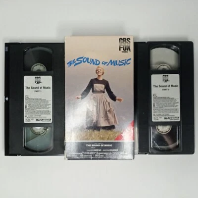 The Sound Of Music (VHS, CBS/FOX Video, 2 Tape Set, 1986, Julie Andrews) - Image 1 of 2