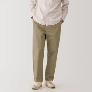 MUJI Herren 100% Baumwolle Washed Easy Hose Beige FedEx - Bild 1 von 9