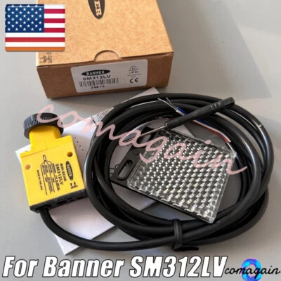 Fit Banner SM312LV Mini Beam DC Photoelectric Sensor Diffuse Switch 10-30V DC - Image 1 of 4