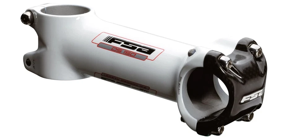FSA OS-150XTC  3-D forged Bike Stem Carbon Front Clamp 31.8 x 80mm -130m  White - Image 1 of 1