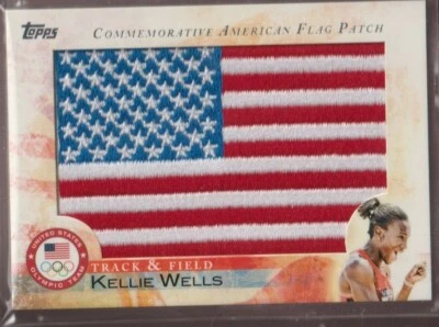 Bandera conmemorativa del equipo olímpico Topps 2012 *KELLIE WELLS #FLP-KW Foto 1 de 2