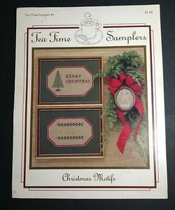 Tea Time Sampler #3 Christmas Motifs - Counted Cross Stitch - Picture 1 of 1