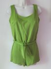 Vintage lata 50-te DeWeese Design limonkowy zielony kostium kąpielowy/kąpielowy ~ kula ~ pinup ~ pasek ~ 12/34