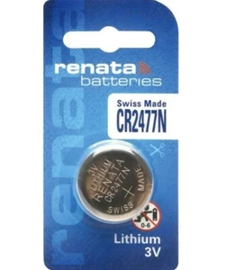 RENATA CR2477N Lithium 3 Volt Knopfzelle CR 2477 Batterie 3v SWISS MADE ÖZENSAAT - Bild 1 von 3